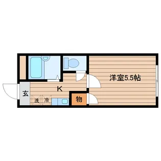 宮城県仙台市青葉区宮町4【マンション】の間取り