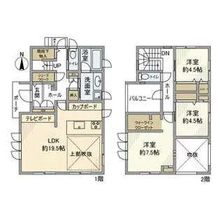 愛知県名古屋市緑区鳴海町【一戸建】の間取り