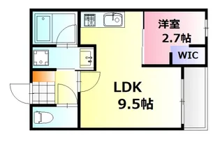 MOVE中須EAST【3階】の間取り