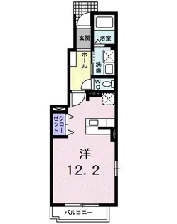 埼玉県所沢市大字山口【アパート】の間取り