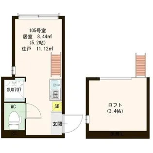 Lavish赤羽【1階】の間取り