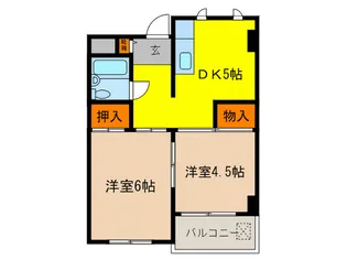 グロー緑地公園【2階】の間取り