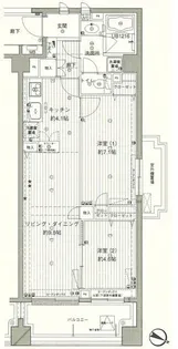 東京都大田区仲池上1【マンション】の間取り