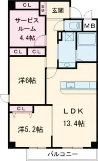 デラーノ【1階】の間取り