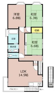 栃木県鹿沼市東町1【一戸建】の間取り