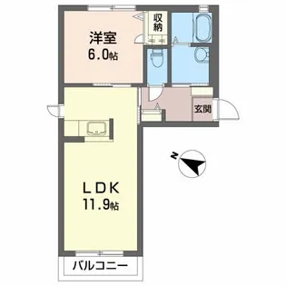 カーサ ブランカ【2階】の間取り