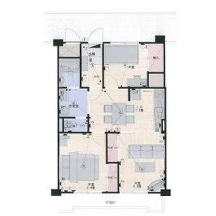 城東マンション【4階】の間取り