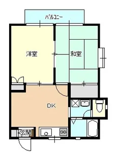 新潟県新発田市御幸町4【アパート】の間取り