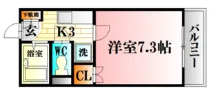 レジデンス増田III【3階】の間取り