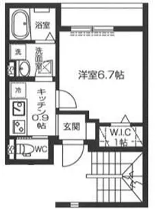 埼玉県川越市松江町2【アパート】の間取り