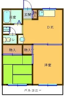コープ上道【2階】の間取り