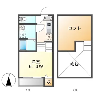 La Fonte【1階】の間取り