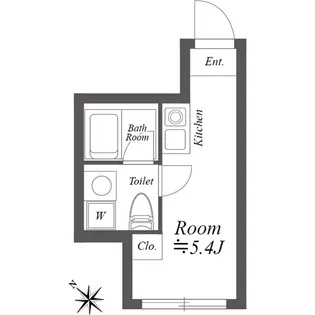ルクレ神宮前【3階】の間取り