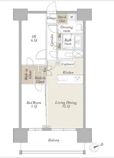 東京都新宿区新宿1【マンション】の間取り