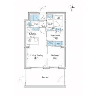 東京都大田区池上6【マンション】の間取り