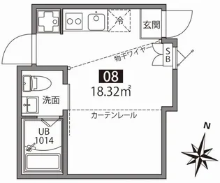 1Rの間取り画像