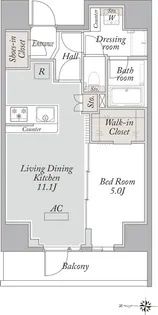 ラクラス浅草【4階】の間取り