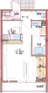 (設備充実)the HAUS(ザ・ハウス)【1階】の間取り