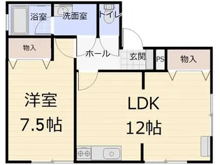 プティソール【1階】の間取り