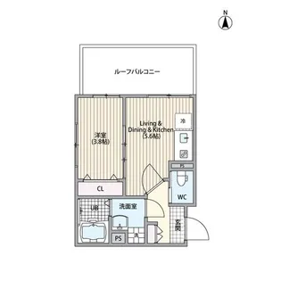 Sunflower Garden【4階】の間取り