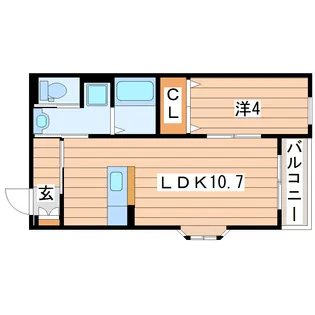 will court S【2階】の間取り