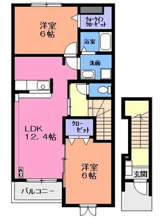 ホワイト ストーク I【2階】の間取り