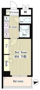 協和高輪マンション【3階】の間取り