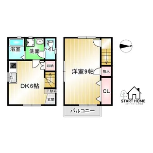 徳島県板野郡藍住町乙瀬字中田【一戸建】の間取り