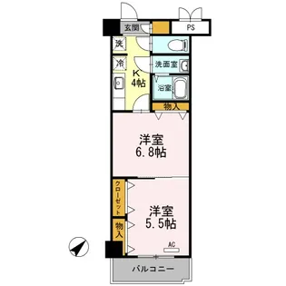 木下鉱産ビルII【5階】の間取り