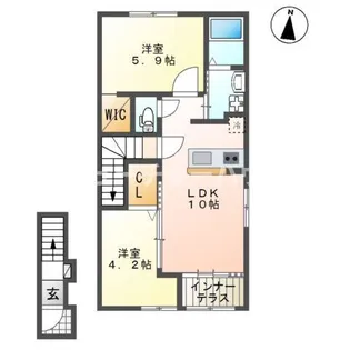 グレイシャス【2階】の間取り