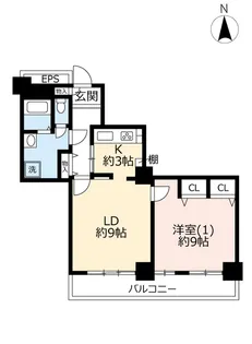 UR恵比寿ビュータワー【11階】の間取り