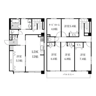 新栄サンハイツの間取り