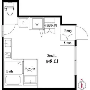 アパルトメント梅丘グランデ【1階】の間取り