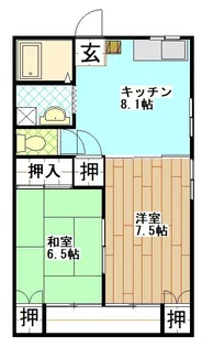 シティランドトピカル【2階】の間取り