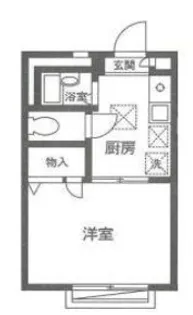 ヴィラ東新宿A【2階】の間取り