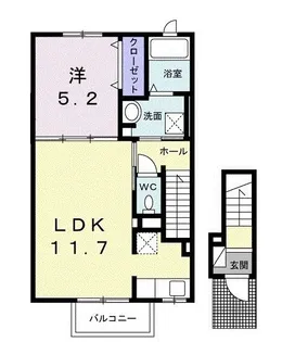 シャルメゾン【2階】の間取り