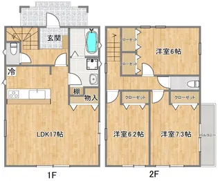 東京都日野市東豊田4【一戸建】の間取り