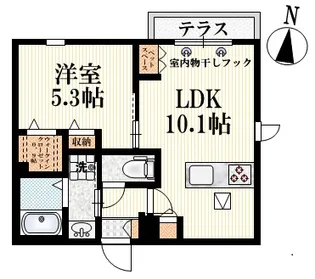 (仮称)梅里2丁目ヘーベルメゾン【1階】の間取り