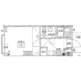 リファイン発寒中央【1階】の間取り