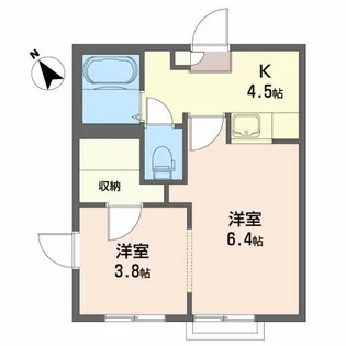 サン・ペガサス A【2階】の間取り