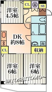 東京都小平市上水本町5【マンション】の間取り