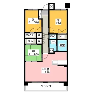 東山公園レジデンス【6階】の間取り