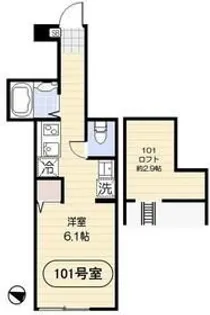 カウニスコティ【1階】の間取り