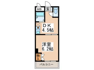 メイプルエイト【4階】の間取り