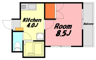 広島県広島市中区江波二本松1【マンション】の間取り