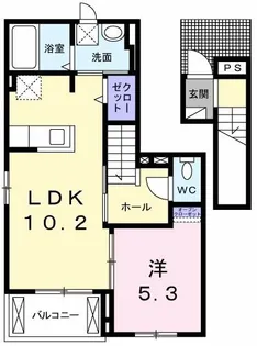 カーサ・ドマーニ【2階】の間取り