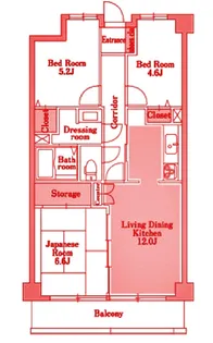 アーバンパーク常盤台公園【2階】の間取り