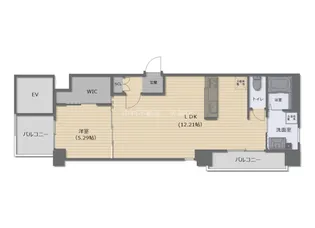 グランドレジデンス高宮南【3階】の間取り