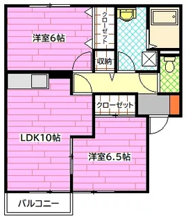 セジュール大浜【2階】の間取り