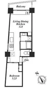 東京都目黒区目黒2【マンション】の間取り